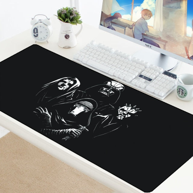 Large Black and White Gaming Mouse Pad Gamer Big Mouse Mat Computer Gaming  Locking Edge MousePad 90x40cm Keyboard Desk Mice Pad - AliExpress