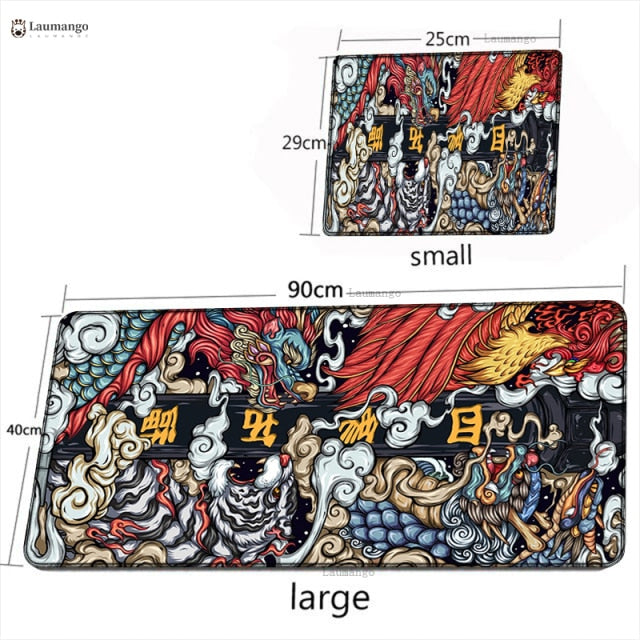 Elements of Chinese Style Mouse Pad Gaming Accessories Non-Slip Table –  Gaming Part Store